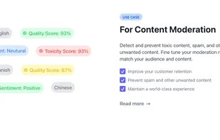 Moderation API screenshot 2