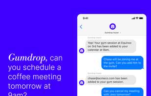 Text gumdrop to control your calendar