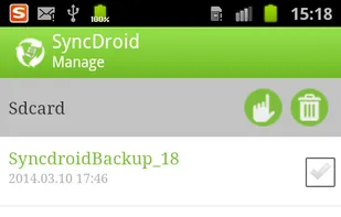 SyncDroid screenshot 2