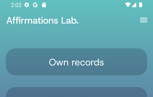 Affirmations Lab. screenshot 1
