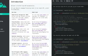NLP Cloud screenshot 1