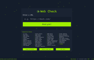 Web Check screenshot 1