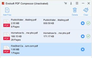 Enolsoft PDF Compressor screenshot 1