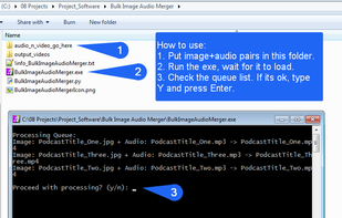 Bulk Image and Audio Merger screenshot 1
