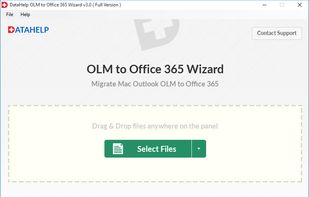 DataHelp OLM to Office 365 Wizard screenshot 2