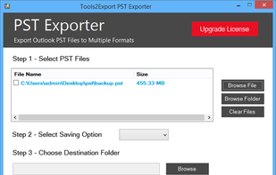 ToolstoExport PST Exporter screenshot 1