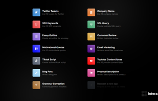 Wide variety of widgets.