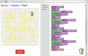 a convoluted way of 'solving' the Maze demo