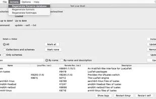 TeX Live screenshot 2