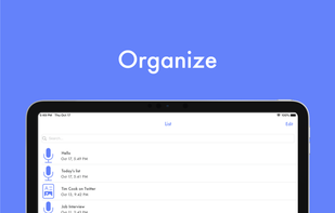 Texter - Recording, Transcript screenshot 2