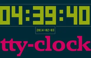 tty-clock screenshot 1