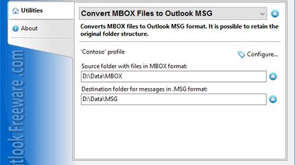 Convert MBOX Files to Outlook MSG screenshot 1