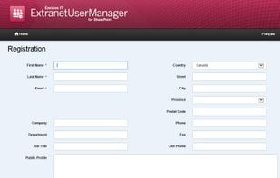Extranet User Manager screenshot 1