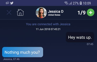 Random Text Chat. Talk with 9 People At Once