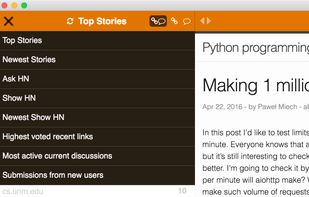 Switch between different HN lists
