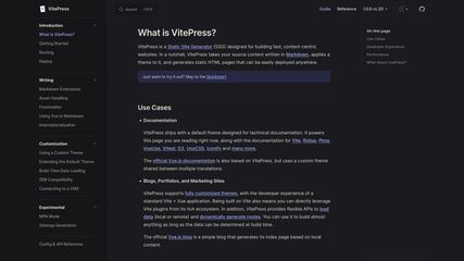 VitePress screenshot 1
