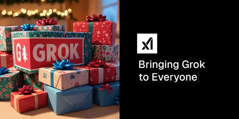 X launches freemium access to its AI chatbot Grok image