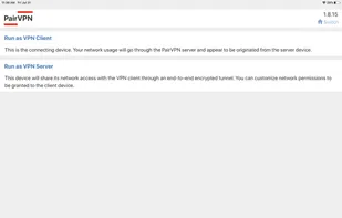PairVPN screenshot 1