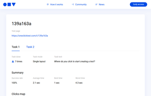 OneClickTest screenshot 2