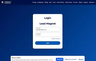 Lead Magnet Portal - A-I-R-S Login Page