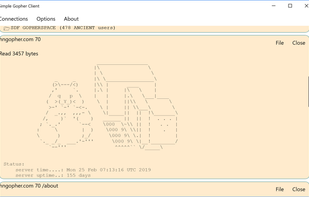 Simple Gopher Client screenshot 1
