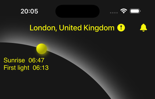 Sunrise Sunset Tracker screenshot 1