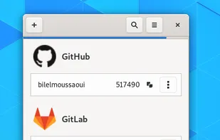 GNOME Authenticator screenshot 1