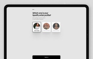 Choose your artist profile