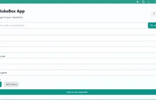 This is the page that allows you to build your repertoire by saving the metadata of the songs it contains.