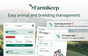 Easily manage all breeding activities with automated gestation and incubation calculators