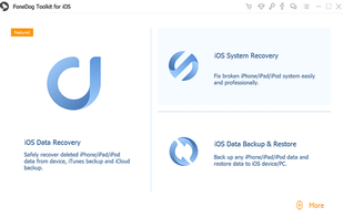 FoneDog iOS Data Backup and Restore screenshot 1