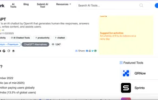AI Tools Description Page