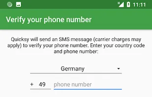 Quicksy screenshot 1