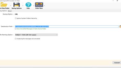 Outlook PST Converter Software Imperial screenshot 7
