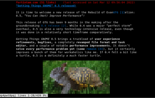 Offpunk screenshot 1