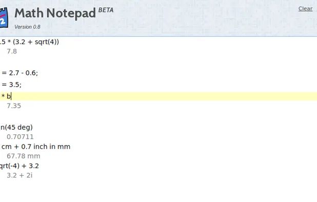 Math Notepad: Web based editor, which allows | AlternativeTo