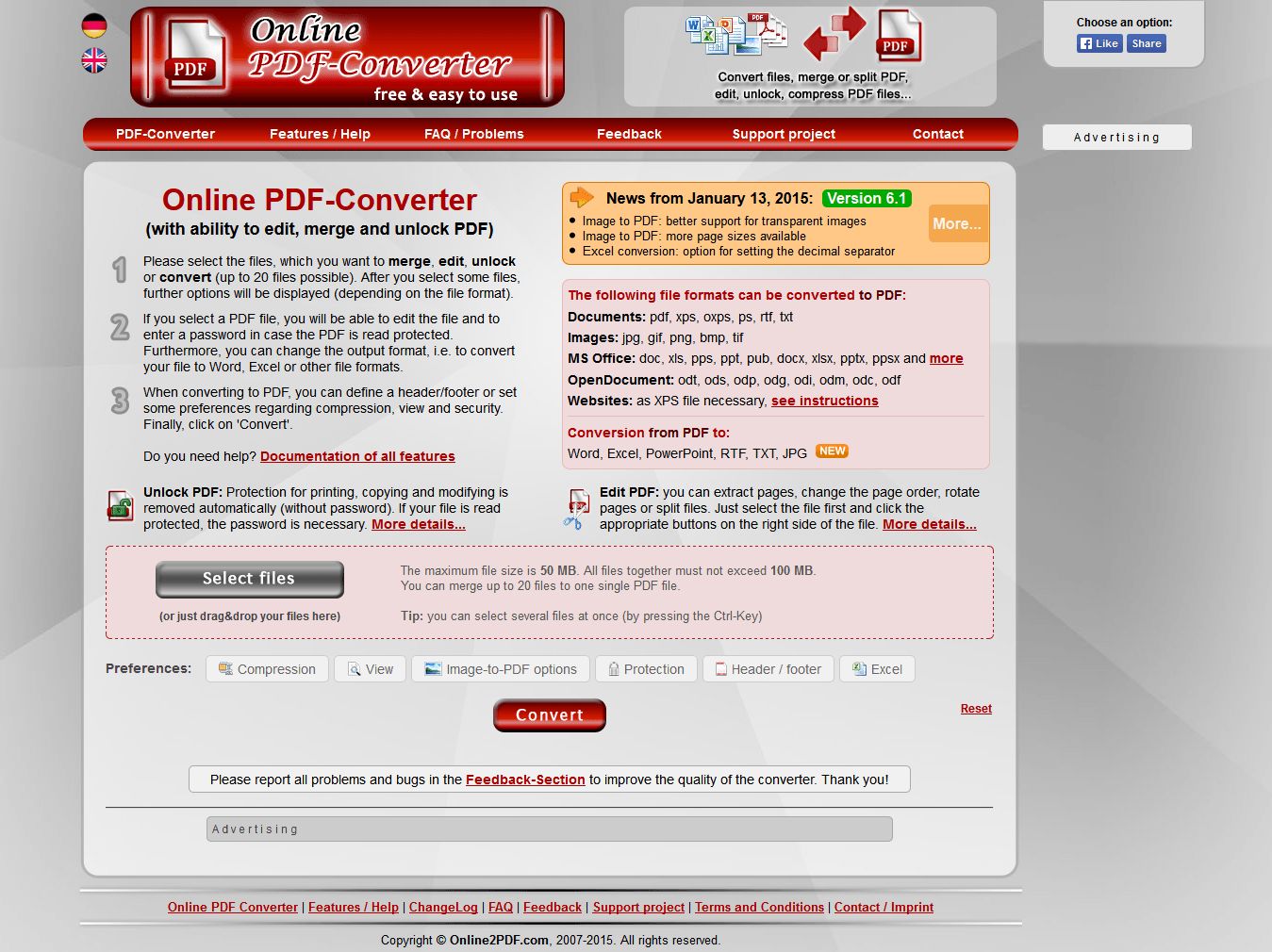 Online2PDF Online PDF Converter Create Edit And Merge PDF 