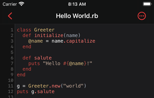 Rubyist screenshot 1