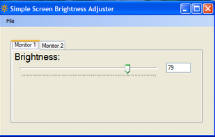Simple Screen Brightness Adjuster screenshot 1
