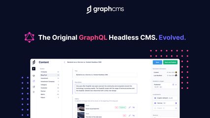GraphCMS - The Original GraphQL Headless CMS