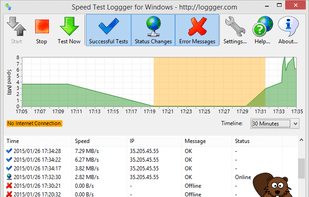 Speed Test Loggger screenshot 1