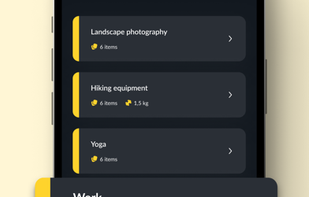 Pak - Travel Packing Checklist screenshot 1