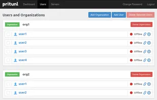 Pritunl screenshot 2