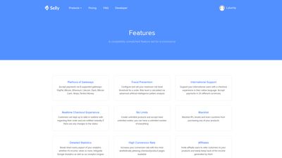 Features page