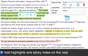 Diigo Web Collector screenshot 1