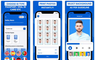 Get the right photo every time select your document type, print multiple copies instantly, and match your background color to official requirements with easy adjustment tools.