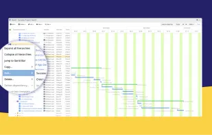 Break a large project into small, sequential issues. Without returning to Jira, you can quickly create a successor or child Jira issue from the contextual menu.