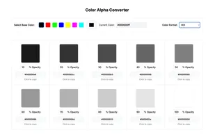 Color Alpha Converter screenshot 1
