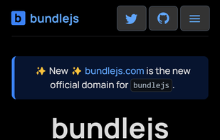 Image of bundlejs on a mobile device