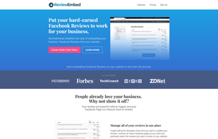 Quickly and simply integrate into your Facebook account and select the reviews you want to show on your website. 